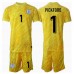 Anglie Jordan Pickford #1 Brankářské Dětské Oblečení Venkovní Dres ME 2024 Krátkým Rukávem (+ trenýrky)